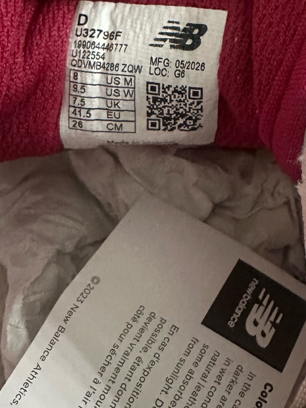 Limited edition New Balance Sneakers in Fight Club Pink - Picture 2 of 3